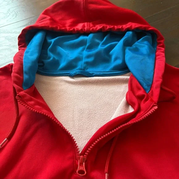 Adidas Originals Retro Vintage Red White & Blue Hoodie - Picture 8 of 13